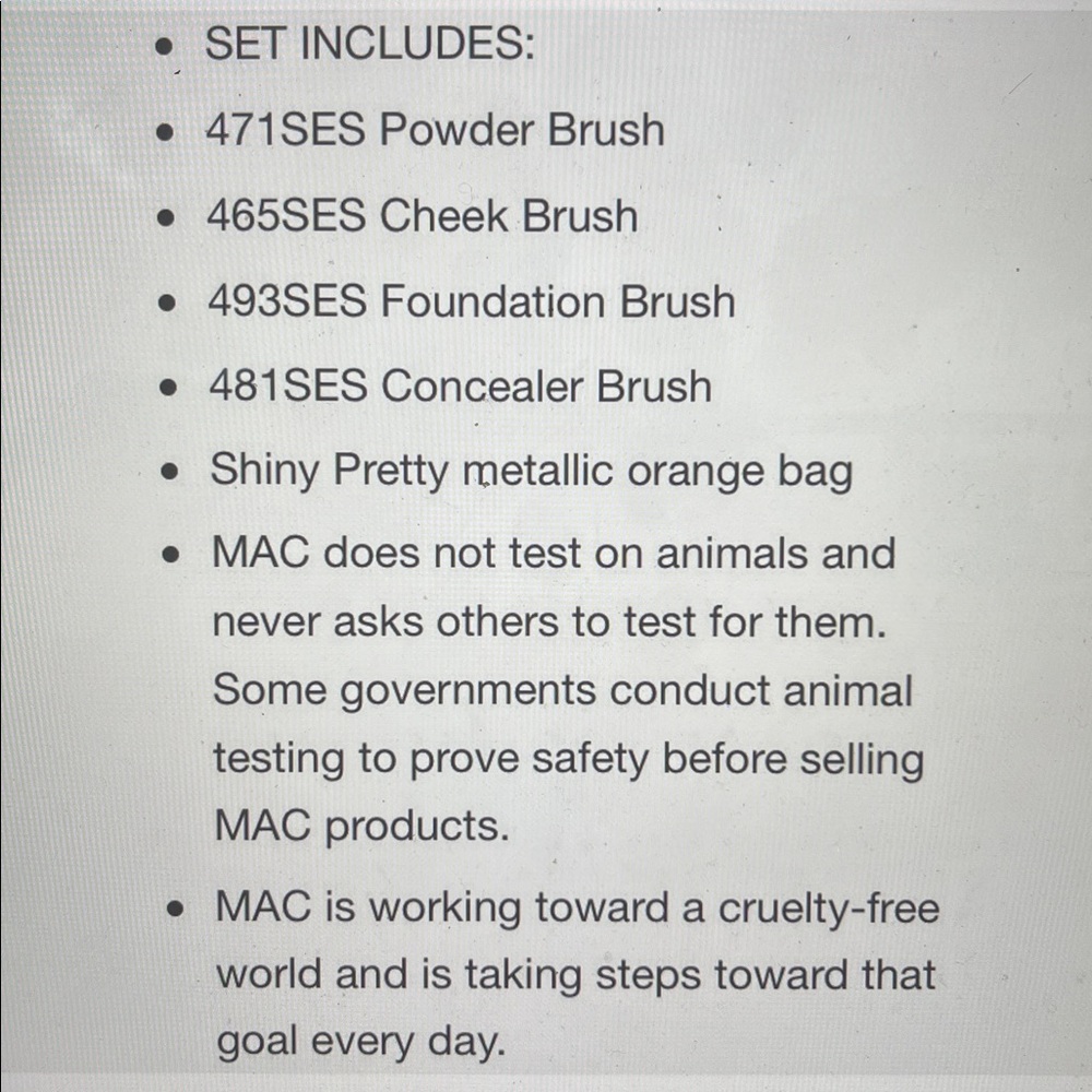 New MAC Shiny Pretty Things 4 Face Brush Party Set + Case - Picture 3 of 6